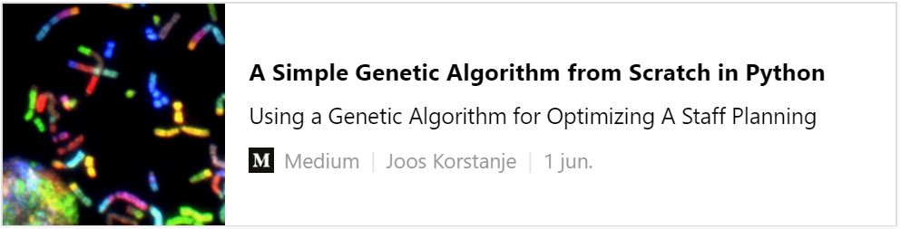 A simple genetic algorithm from scratch in Python