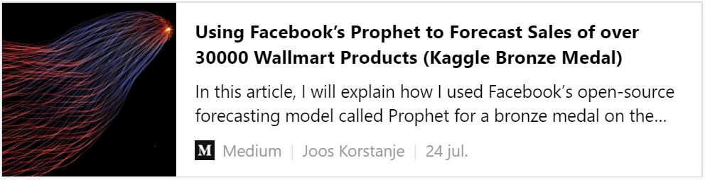 Using Facebook's prophet to forecast sales of over 30000 walmart products - kaggle bronze medal